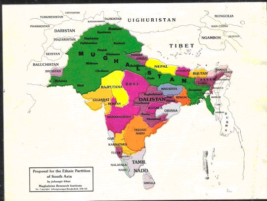 Intended Muslim partition of India