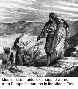 Arab Muslims white slave hunting