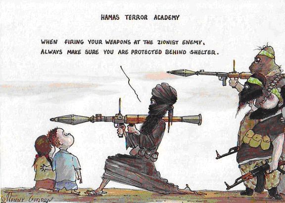 Hamas uses civilians as shields in war